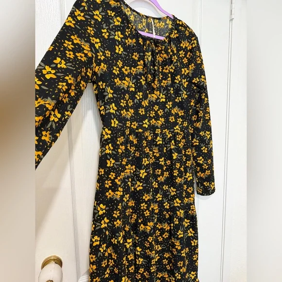 Free People Tiers of Joy Prairie Maxi Dress Floral Boho Cottagecore Medium - Picture 5 of 10